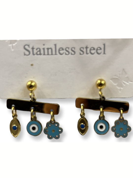 Earrings made of Steel Gold Plated