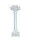 Artekko Lotus Candle Holder Glass in Transparent Color 10.8x28x10.8cm 1pcs