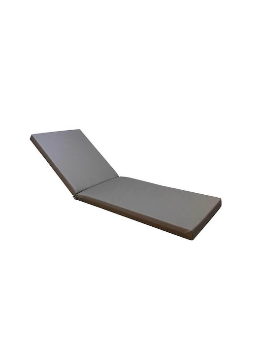 Tesias Group Pernă Impermeabilă Pentru Pat De Soare Cu Spătar Gri 60x195cm