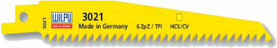 Set of Jigsaw Blades for Wood and Plastic 5 Pieces Wilpu 3021 205mm 3021/225 3021/225