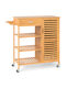 Costway Kitchen Trolley Plastic