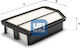 Ufi Filtru De Aer 30.574.00