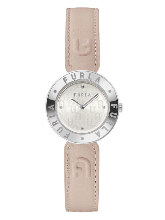 Furla Damen Uhr mit Beige Lederarmband