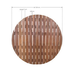 Tesias Group Wood Garden Decking Board 1x1cm