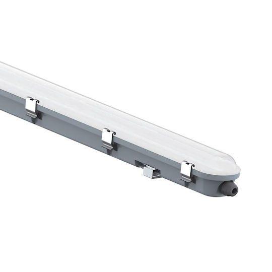 Led Αδιάβροχο Ip65 Φωτιστικό Τύπου Φθορίου 36w V-tac 120cm Ανιχνευτή Κίνησης 4320lm 6500k – 24016