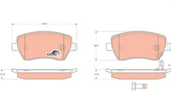 Set Plăcuțe De Frână Trw Disc Brake Gdb3396