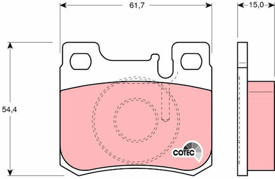 Trw Gdb1130 Brake Pad Set Disc Brake