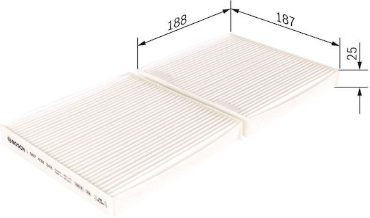 Cabin Air Filter Bosch 1 987 432 242