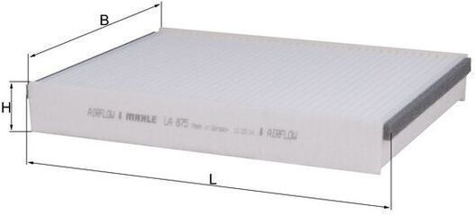 Cabin Air Filter Mahle La 875
