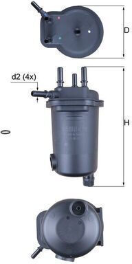 Fuel Filter Mahle Kl 632d