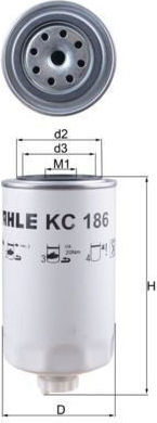 Филтър за бензин Mahle Kc 186