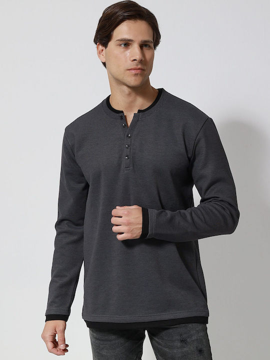 Tresor Langarmbluse Anthracite