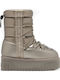 Synthetic Leather Snow Boots with Fur Nordic Gold