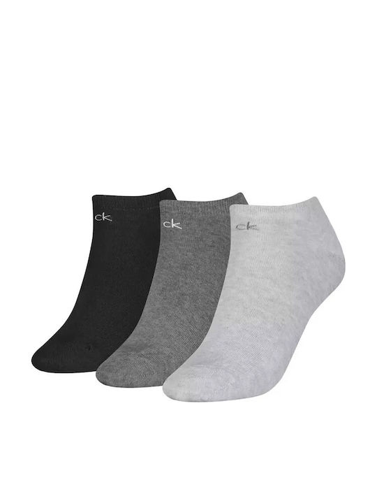 Calvin Klein Γυναικείες Κάλτσες Γκρι 3Pack