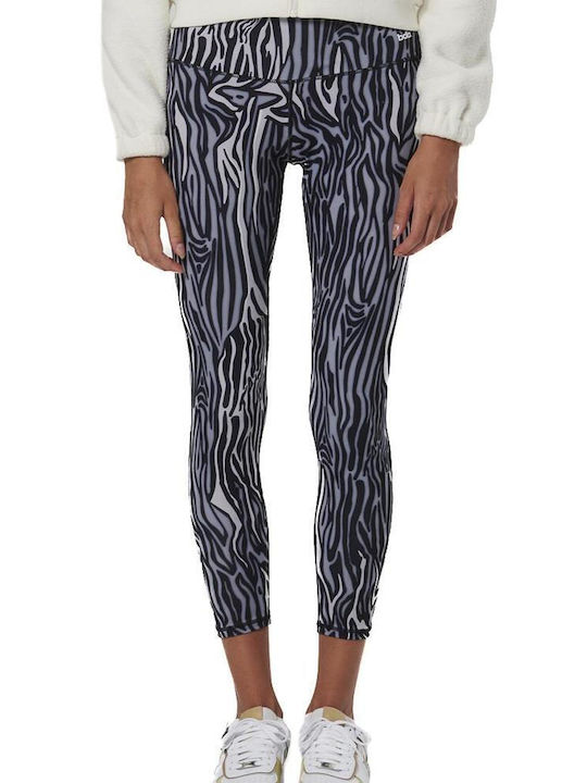Body Action Γυναικείο Cropped Κολάν Khaki Zebra