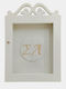 WoodStudio Wall Wedding Crown Case Rectangular Wooden with Monograms 26x36cm (Personalized)