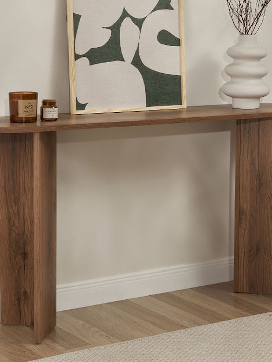 Sira Wooden Console Table Walnut L150xW35xH75cm