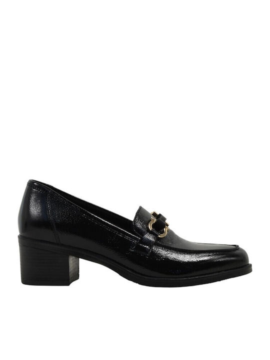 Ragazza Patent Leather Black Medium Heels