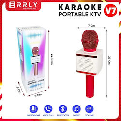 V7 HJR-V7-3 Rotes Karaoke-Maschinen & Mikrofone