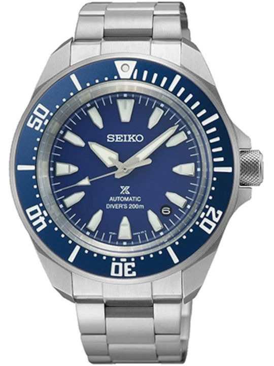 Seiko Prospex Sea Ανδρικό Ρολόι Αυτόματο Ασημί