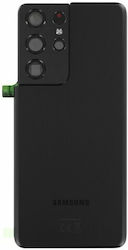 Капак За Батерия Samsung Galaxy S21 Ultra 5G SM-G998B Phantom Черно Стъкло За Камера