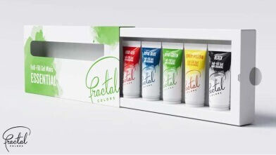Set Culori Acrilice De Bază 5 Mini Gel Fractal 5x12g