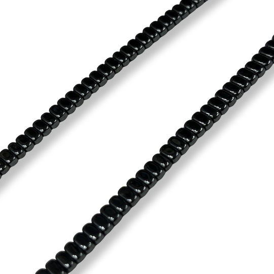 Αιματίτης Χάντρα Μαύρο 2*4*2mm 2 Τμχ