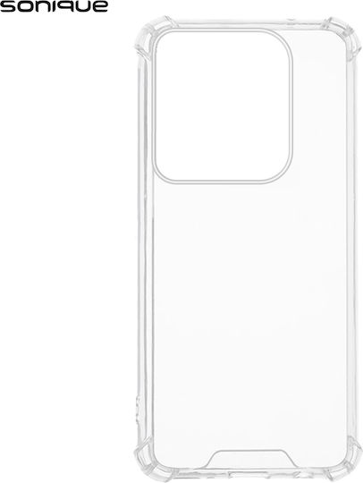 Silicone Case Sonique Armor Clear Anti Shock Motorola Edge 50 Ultra Transparent