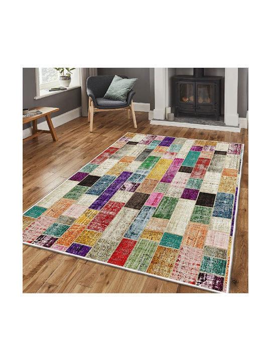Conceptum Hypnose Teppich Rechteckig Synthetisch,Polyester/Cotton/Leather Multi