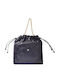 Damentasche aus Leder Damen Shopper Tasche Schwarze