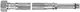 Ferro Flexible Connection Hose Flexible Connection Mesh Stainless Steel Long End 3/8" 50cm Wbs14