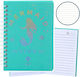 Lean Toys Notebook 80 Sheets A6 Ruled Turquoise