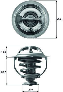 Thermostat Cooling Liquid Mahle Tx 117 95d