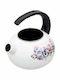 Τσαγιέρα Εμαγιέ Λευκή 2200ml