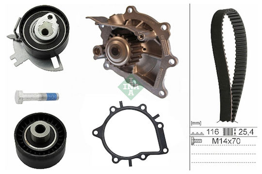 Ina 530 0691 30 Water Pump Timing Belt Set