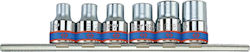 King Tony Căpăcei cu Patrat de Prindere 1/2" Set 6buc