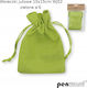 Fabric Bag for Gift Green 10x15cm. 6pcs