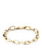 Calvin Klein Women's Gold Plated Steel Chain Bracelet 19.5cm