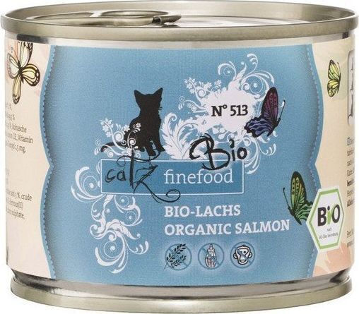 Catz Finefood Nassfutter für Erwachsene Katzen in Dose mit Lachs, Meat, Gemüse und Kokosnuss ohne Getreide 200gr