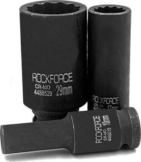 Rockforce Nuss Pneumatisch mit Vierkant-Antrieb 1/2" Durchmesser 1/2" / 29 1Stück