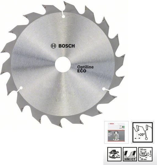 Bosch OPTILINE WOOD Cutting Disc Wood Hole Diameter 190mm with 48 Teeth 1pcs