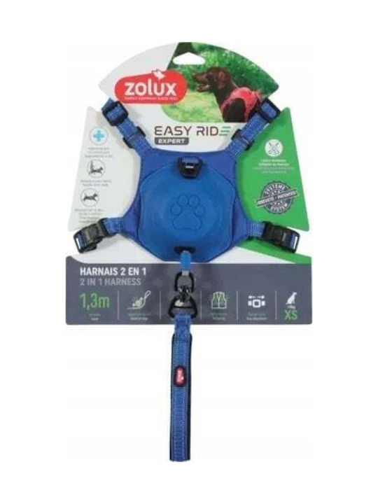 Zolux Easyride Xs Blue Harness Automatic Leash