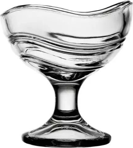 Stalgast Acapulco Boluri De Servire Înghețată Rotund Din Sticlă Transparent Cu Diametru 11.6cm 6 Bucăți