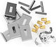 Mounting Brackets Granite Stainless Steel Undermount Sinks Set 6 Pcs