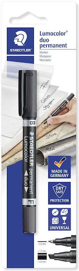 Staedtler Double-point Marker Lumocolor Permanent Bk Retail