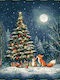 Carmel Weihnachtsdekorativer Kissenbezug Quadratisch 45x45cm