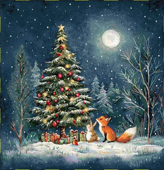 Carmel Weihnachtsdekorativer Kissenbezug Quadratisch 45x45cm
