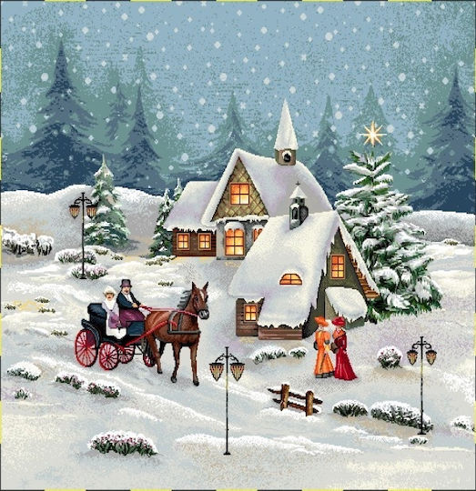Carmel Коледна Декоративна Калъфка Квадратна 45x45cm
