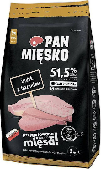 Pan Miesko 3kg Dry Food for Dogs with Turkey