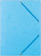 Donau Elastic Folder Donau Pressboard A4 390gsm 3-flap Light Blue